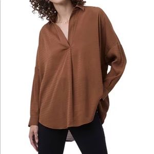 NWT French Connection Drop-Shoulder V-Neck Top L